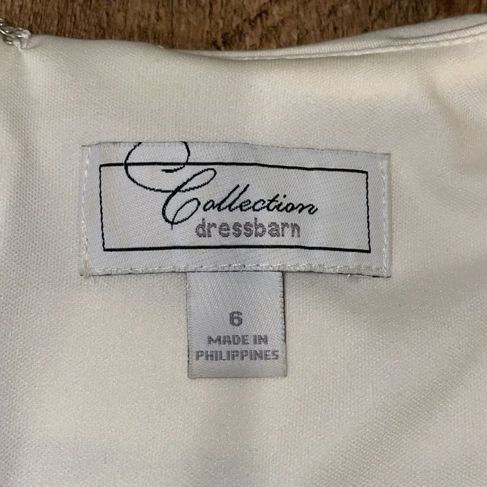 Dress Barn Vintage Black and White Short Sleeve Dress.  Size 6.